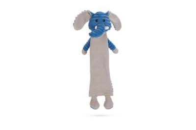 Beeztees flatino olifant ajan - hondenspeelgoed - pluche - blauw/grijs - 41x22x10 cm Beeztees flatino olifant ajan - hondenspeelgoed - pluche - blauw/grijs - 41x22x10 cm