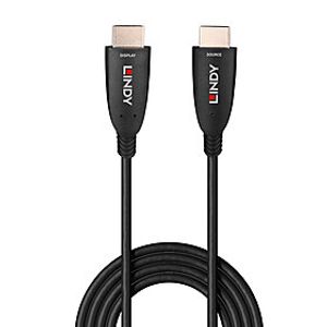 LINDY 38510 HDMI-kabel HDMI Aansluitkabel HDMI-A-stekker 10.00 m Zwart 8K UHD