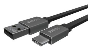 Emtec USB-kabel USB 3.2 Gen2 (USB 3.1 Gen2) USB-A stekker, USB-C stekker 1.20 m Zwart ECCHAT700TCU3