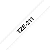 Brother TZe-211 Labeltape Kunststof Tapekleur: Wit Tekstkleur: Zwart 6 mm 8 m