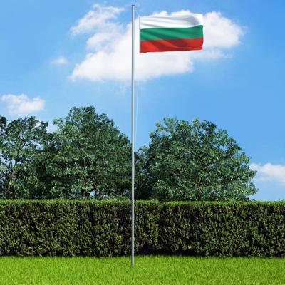 vidaXL Vlag met vlaggenmast Bulgarije 6,2 m aluminium