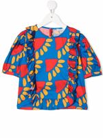 Stella McCartney Kids blouse à imprimé abstrait - Bleu - thumbnail