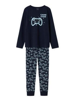 Name it zomer pyjama jongens - blauw - NkmNightset