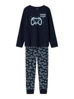 Name it zomer pyjama jongens - blauw - NkmNightset