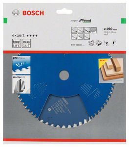 Bosch Accessories Expert for Wood 2608644085 Cirkelzaagblad 190 x 30 x 1.3 mm Aantal tanden: 48 1 stuk(s)