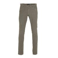 State of Art corduroy slim fit broek grijs