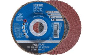 PFERD 67708115 PFC 115 A 80 SG STEELOX Lamellenschijf Diameter 115 mm Boordiameter 22.23 mm RVS, Staal 10 stuk(s)