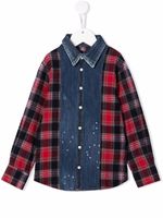 DSQUARED2 KIDS chemise en jean à carreaux - Rouge - thumbnail