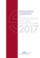 Hungarian Yearbook of International Law and European Law - eBook (9789462748347)