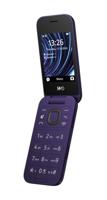 HMD 2660 Klapmobiele telefoon, klaptelefoon (2,8 inch hoofddisplay, 1,77 inch tweede display, 4G + 4G, bluetooth, 128 MB, 1450 mAh accu, FM-radio, MP3-speler, 0,3 MP camera), paars