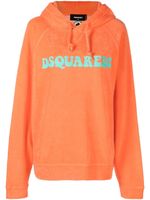 DSQUARED2 hoodie à logo imprimé - Orange - thumbnail