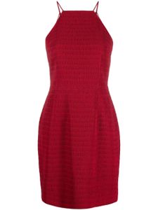 Emilia Wickstead robe courte Mylene froncée - Rouge