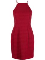 Emilia Wickstead robe courte Mylene froncée - Rouge