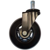 LC-Power LC-CASTERS-7BB-SPEED bureaustoelonderdeel Zwart Kunststof, Rubber Zwenkwielen