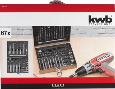 kwb 106300 boor Set boorbits 67 stuk(s)