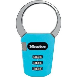 Masterlock 84mm - zinc die-cast body - 5mm diam. shackle - 3-digit resettable com - 1550EURDCOL