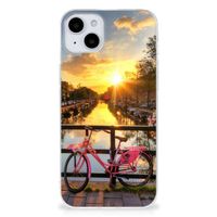 iPhone 15 Siliconen Back Cover Amsterdamse Grachten - thumbnail