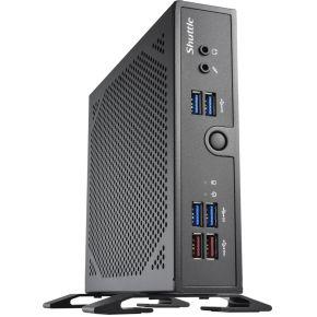 Shuttle XPC slim Barebone DS50U3, Intel i3-1315U, 2x LAN (1x 2.5Gbit ,1x 1Gbit), 1xCOM,1xHDMI,1xDP, 1x VGA, ventilatorloos , 24/7 permanent gebruik