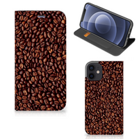 iPhone 12 Mini Flip Style Cover Koffiebonen - thumbnail