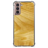 Samsung Galaxy S21 Plus Stevig Telefoonhoesje Licht Hout