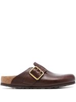 Birkenstock claquettes Boston Bold en cuir - Marron - thumbnail