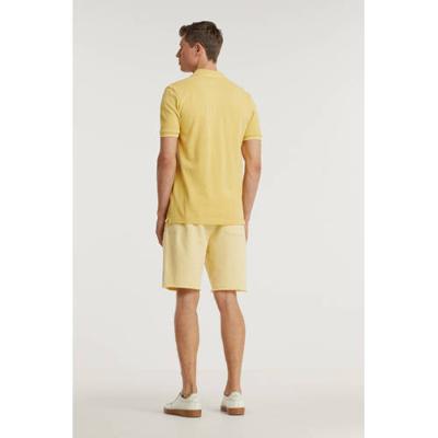 Scotch & Soda regular fit polo van biologisch katoen lichtgeel