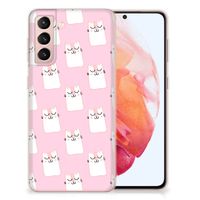 Samsung Galaxy S21 TPU Hoesje Sleeping Cats - thumbnail