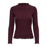 ONLY onlemma L/S High Neck Top Noos Jrs Shirt met lange dames,Madder Brown,M