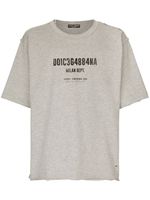 Dolce & Gabbana t-shirt en coton à logo imprimé - Gris - thumbnail