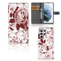 Hoesje Samsung Galaxy S22 Ultra Watercolor Flowers