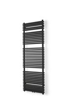 Vipera Alegria dubbele handdoekradiator 60 x 180 cm centrale verwarming mat zwart zij- en middenaansluiting 1.875W