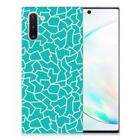 Samsung Galaxy Note 10 Hoesje maken Cracks Blue - thumbnail