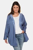 Ulla Popken Sweatjack, open model, cold dyed, capuchon - Grote Maten