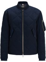 BOSS veste bomber à matelassage losanges - Bleu