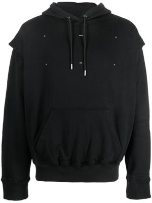 HELIOT EMIL Hoodie met logoprint - Zwart