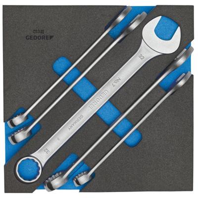 Gedore 2308886 1500 CT2-7-32 Ring-steeksleutelset 5-delig Sleutelbreedte (metrisch) (alleen voor ADT) 07 - 19 mm
