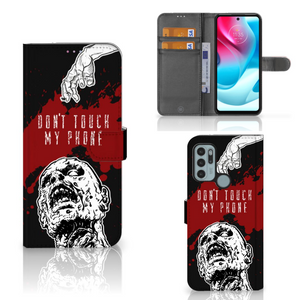 Motorola Moto G60s Portemonnee Hoesje Zombie Blood