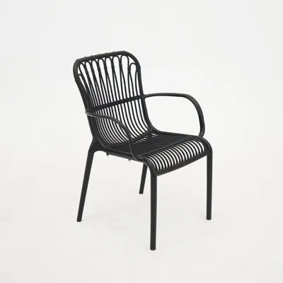 Vita Madrid diningstoel stapelbaar zwart Vita Madrid diningstoel stapelbaar zwart