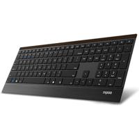 RAPOO RP E9500M UI-B draadloze multi-mode E9500M toetsenbord - Zwart (Qwerty US lay-out)