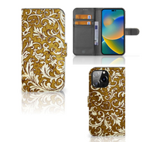 Wallet Case iPhone 14 Pro Max Barok Goud - thumbnail