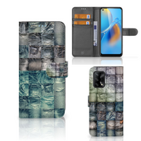 Wallet Case met Pasjes OPPO A74 4G Spijkerbroeken - thumbnail