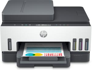 HP Smart Tank 7305 All-in-One, Printen, scannen, kopiëren, automatische documentinvoer, draadloos, Invoer voor 35 vel; Scans naar pdf; Dubbelzijdig printen