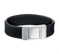 TFT Armband Staal Leer 18 mm 21 cm - thumbnail