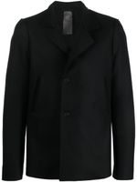 SAPIO blazer en laine mélangée à simple boutonnage - Noir