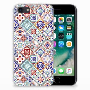 iPhone SE 2022 | SE 2020 | 8 | 7 TPU Siliconen Hoesje Tiles Color