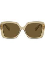 Miu Miu Eyewear lunettes de soleil carrées Glimpse - Vert - thumbnail