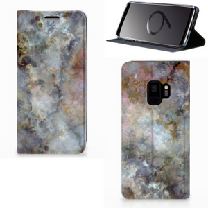 Samsung Galaxy S9 Standcase Marmer Grijs