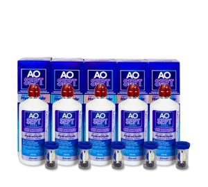 AOSept Plus HydraGlyde Voordeelpakket (5x360ml) - Lenzenvloeistof > | 123Optic.com