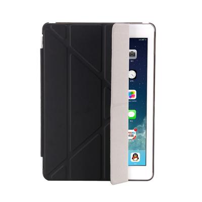 Shop4 - iPad 9.7 (2018) Hoes - Origami Smart Book Case Zwart Shop4 - iPad 9.7 (2018) Hoes - Origami Smart Book Case Zwart