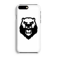 Angry Bear (white): iPhone 8 Plus Volledig Geprint Hoesje